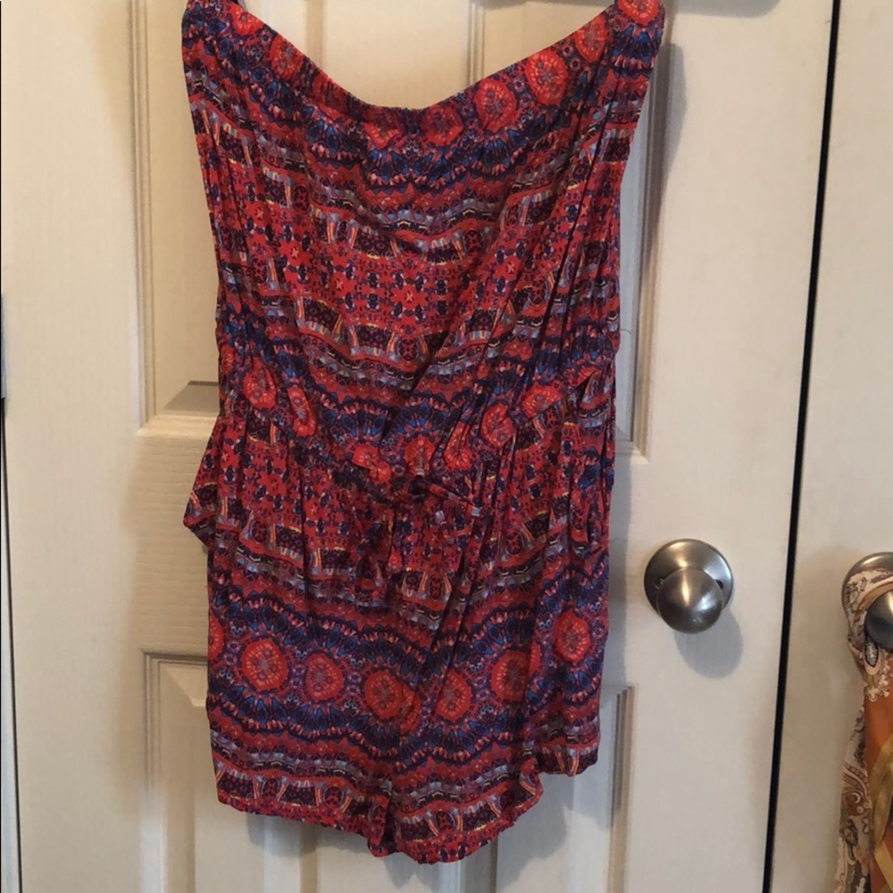Coral Summertime Romper